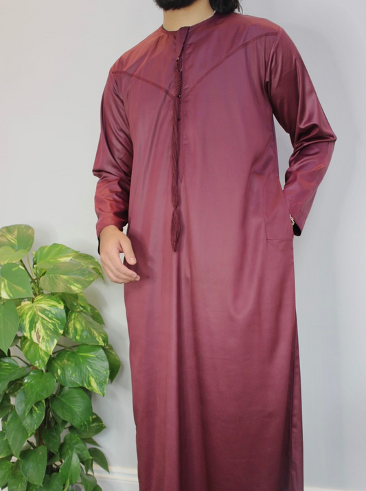 Maroon Emirati Thobe